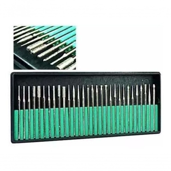 Encontraproduto.com.br - Kit 30 Bits Brocas P Lixadeiras Elétricas Unhas Nail Acrige