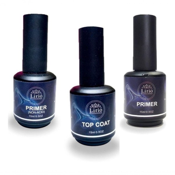 Encontraproduto.com.br - Kit Primer Top Coat Primer Non Acid Para Blindagem Em Gel