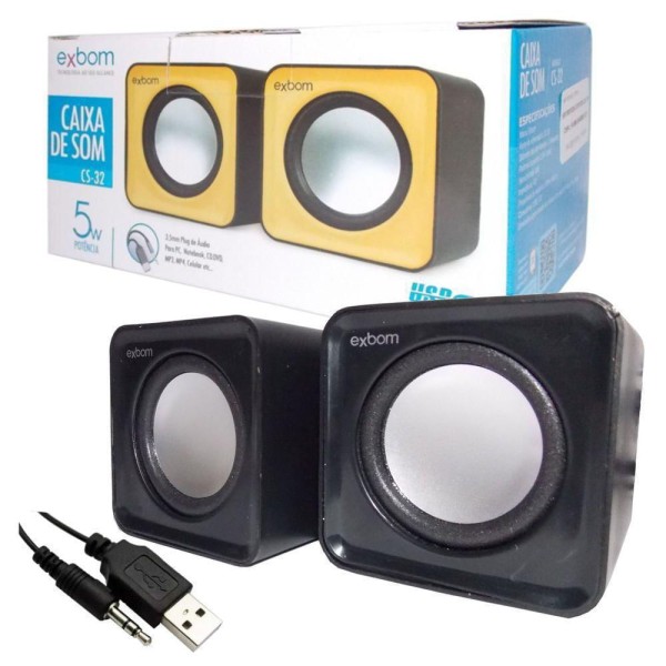 Encontraproduto.com.br - Caixa De Som Mini 3W Usb 2.0