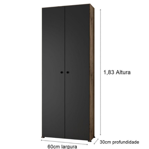 Encontraproduto.com.br - Armario Multiuso Chade Castani Brienza