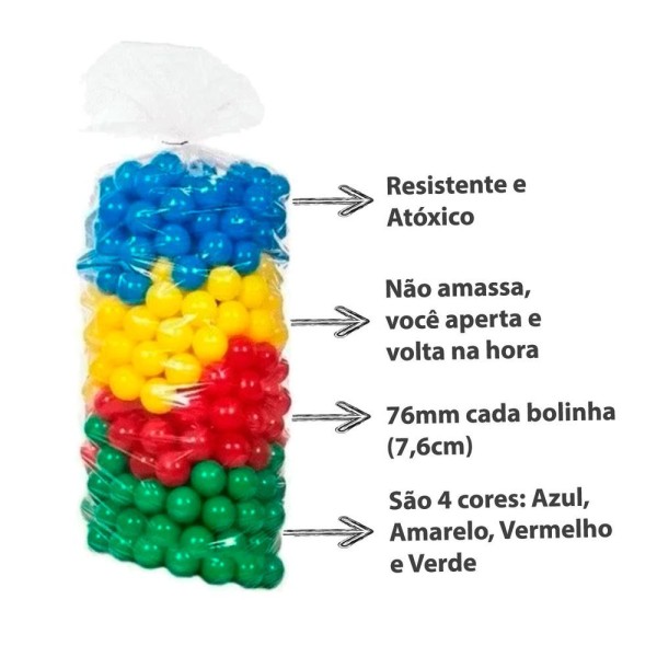 Encontraproduto.com.br - Bolinhas Para Piscina Coloridas Macias E Resistente 50 Un