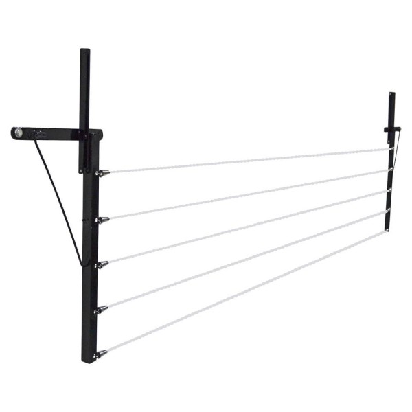 Encontraproduto.com.br - Varal De Parede Com Mão Francesa - Preto