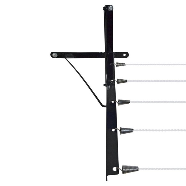 Encontraproduto.com.br - Varal De Parede/muro Com Mão Francesa Preto