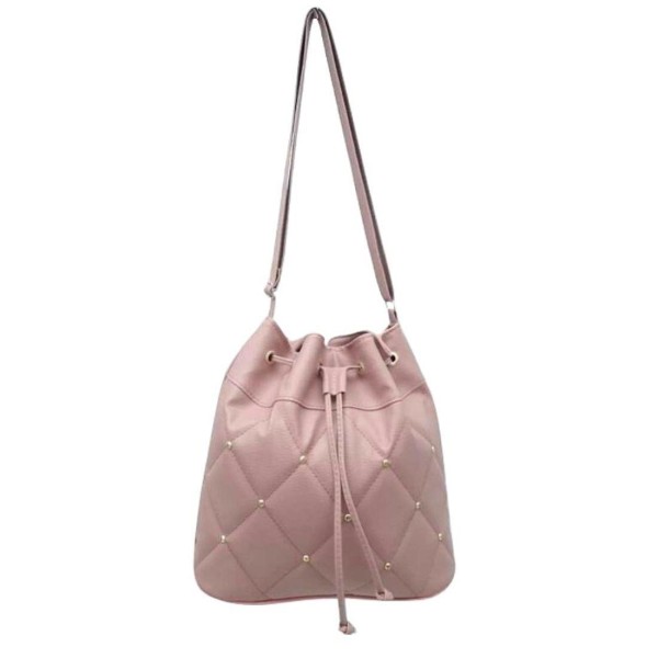 Encontraproduto.com.br - Bolsa Feminina Saco Transversal Rose