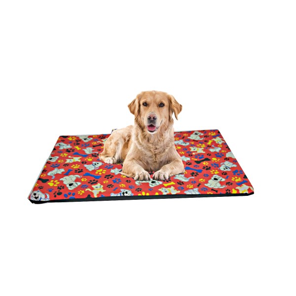 Encontraproduto.com.br - Cama Caminha Colchonete para Pet Cachorro Gato com Ziper Vermelho P