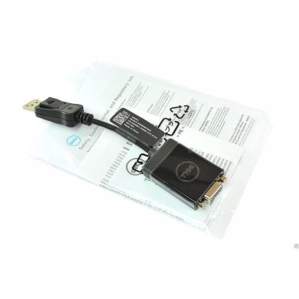Encontraproduto.com.br - Original Adaptador Conversor Dell Displayport To Vga (0M9N09) Danbnbc084