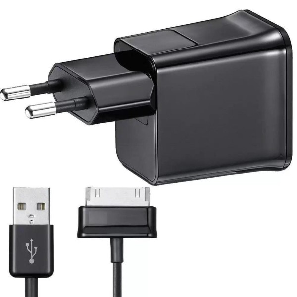 Encontraproduto.com.br - Cabo Usb + Carregador Bivolt Para Tablet Galaxy Tab P1010