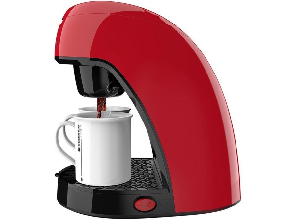 Encontraproduto.com.br - Cafeteira Elétrica Cadence Single + 2 Xícaras Vermelha 220V
