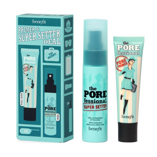 Encontraproduto.com.br - Benefit Primer & Super Setter Deal Kit – Primer + Fixador de Maquiagem