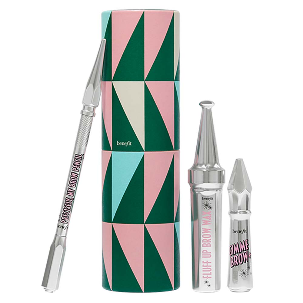 Benefit Fluffin Festive Brows Kit - Lápis + Gel + Cera para Sobrancelhas Cores 3 e 3.5