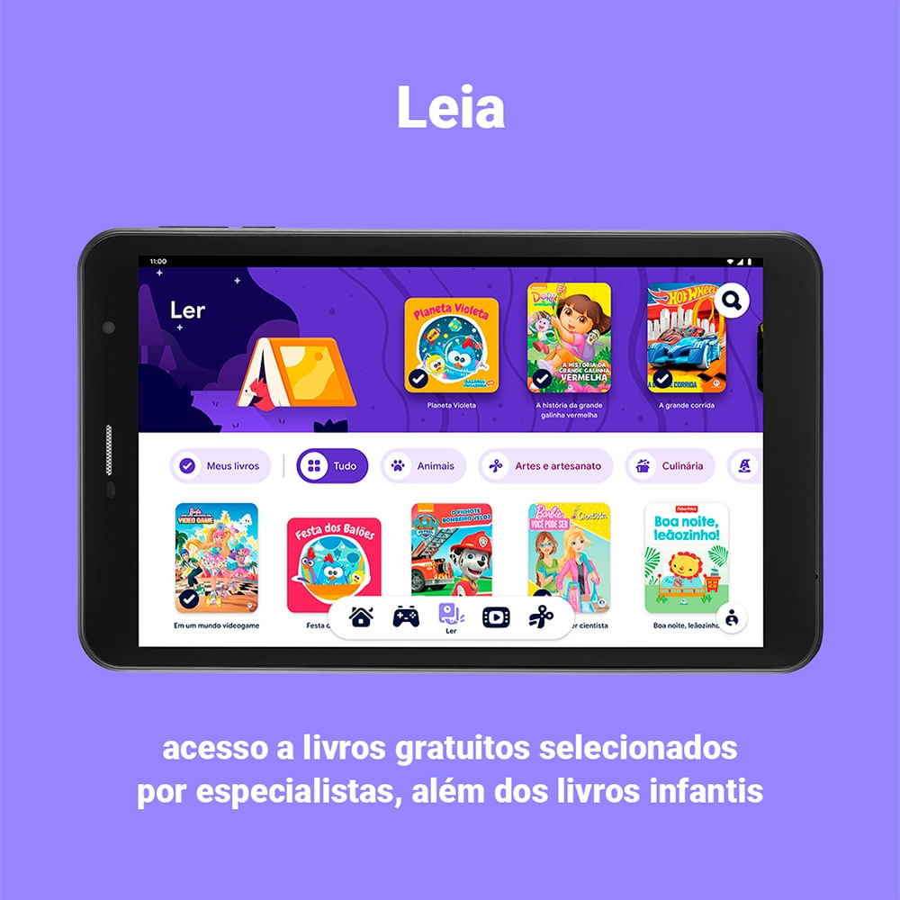 Encontraproduto.com.br - Tablet Multi M8 Wi-fi com Google Kids Space 32GB Tela 8 pol. 2GB RAM + Wi-fi Android 11 Quad Core - Preto - NB358OUT [Reembalado]