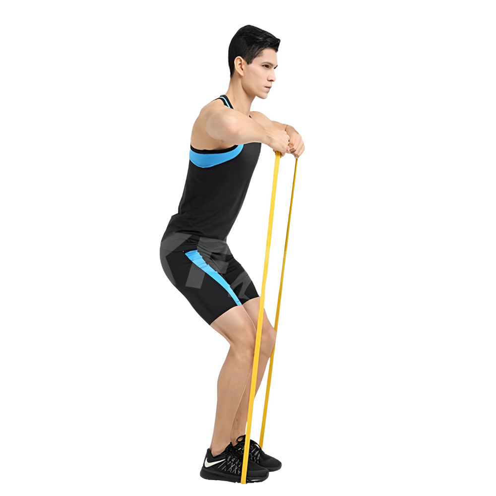 Encontraproduto.com.br - Kit Super Band Elástico Extensor Leve e Médio Yangfit