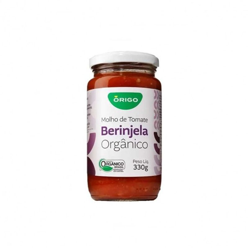 Molho de Tomate Berinjela Orgânico Origo 330g