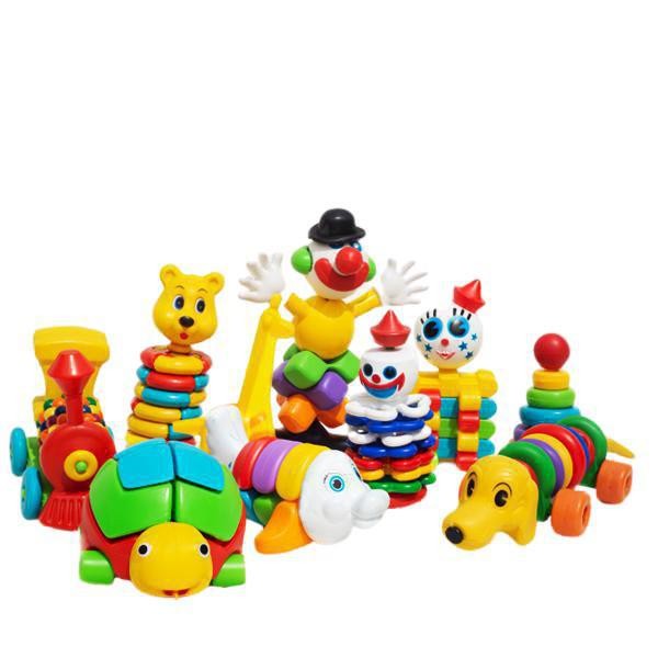 Encontraproduto.com.br - Blocos De Montar Kit Com 10 Brinquedos Educativos Encaixe