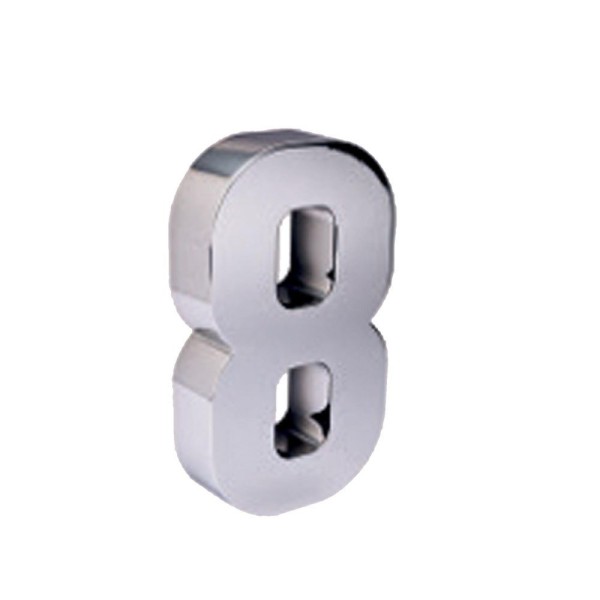 Encontraproduto.com.br - Numero Residencial Cromado 8 - Roper Plast