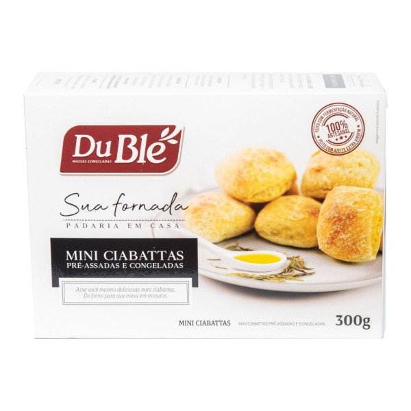 Encontraproduto.com.br - Mini Ciabata Pré Assada Du Blé 200 G