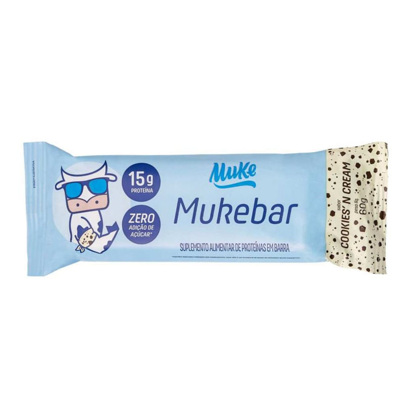 Barra Proteína Mukebar Cookiesn Cream Muke 60 g
