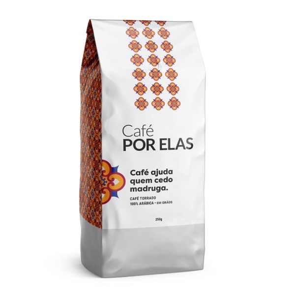 Café Ajuda Quem Cedo Madruga Torrado e Moído Café Por Elas 250g