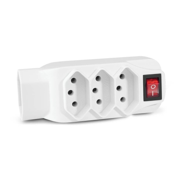 Encontraproduto.com.br - Adaptador L De Energia Novo Padrão 4 Tomadas Multi - WI246OUT [Reembalado]