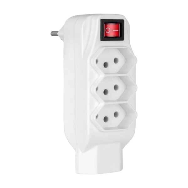 Encontraproduto.com.br - Adaptador L De Energia Novo Padrão 4 Tomadas Multi - WI246OUT [Reembalado]