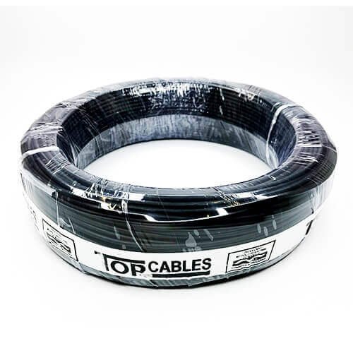Encontraproduto.com.br - Cabo Elétrico Top Cables 1,5mm Preto Peça Com 100 Metros (MP)