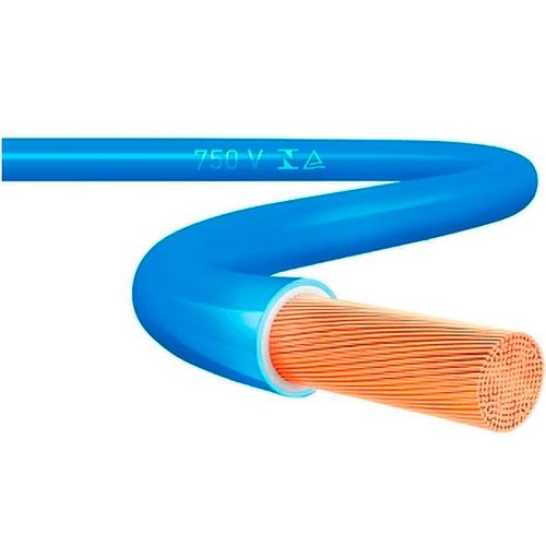 Encontraproduto.com.br - Cabo Elétrico 6mm 100 Metros Top Cables Azul (MP)