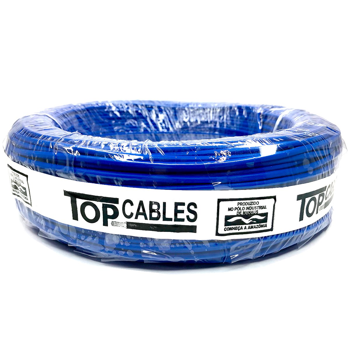 Encontraproduto.com.br - Cabo Elétrico 2,5mm 50 Metros Top Cables Azul (MP)