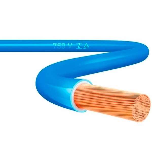 Cabo Elétrico 4mm 50 Metros Top Cables Azul (MP)