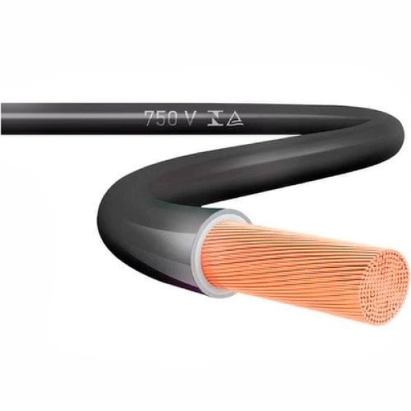 Encontraproduto.com.br - Cabo Elétrico 6mm Peça Com 50 Metros Top Cables Preto (MP)