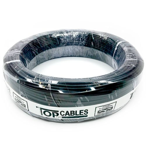 Encontraproduto.com.br - Cabo Elétrico 6mm Peça Com 50 Metros Top Cables Preto (MP)