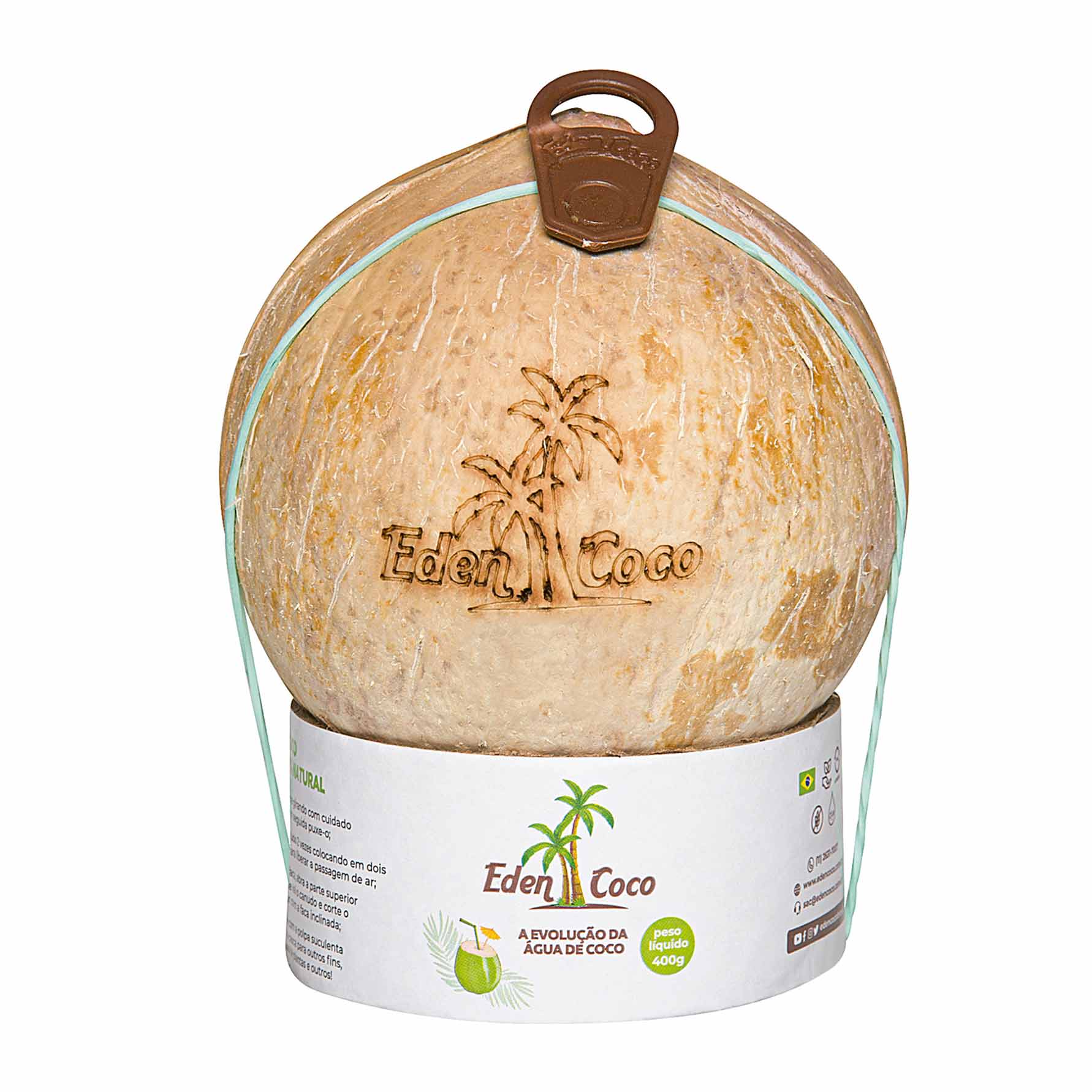Encontraproduto.com.br - Água de Coco Abre Fácil Eden Coco 400g