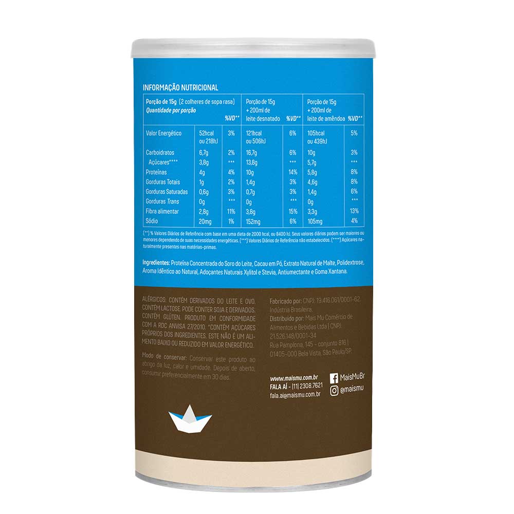 Encontraproduto.com.br - Achocolatado +Mu Com Whey Lata 250g