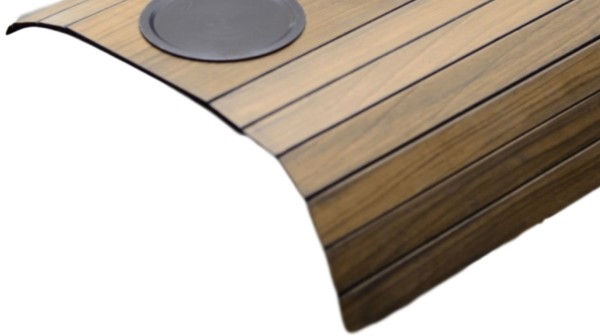 Encontraproduto.com.br - Bandeja Esteira Porta Copos Para Sofá 2 Copos Ipê 32x42x3cm