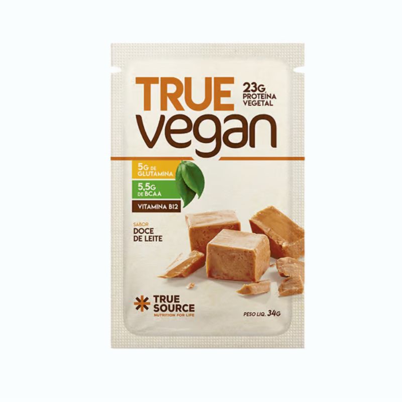 Encontraproduto.com.br - Proteína Vegana True Vegan Doce de Leite 34g True Source