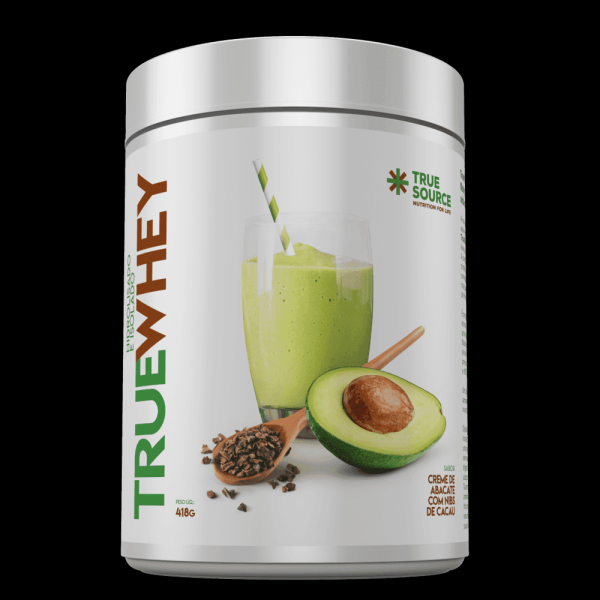 Encontraproduto.com.br - Whey  Abacate com Nibs de Cacau True Source 418g
