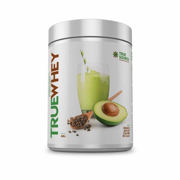 Encontraproduto.com.br - Whey  Abacate com Nibs de Cacau True Source 418g