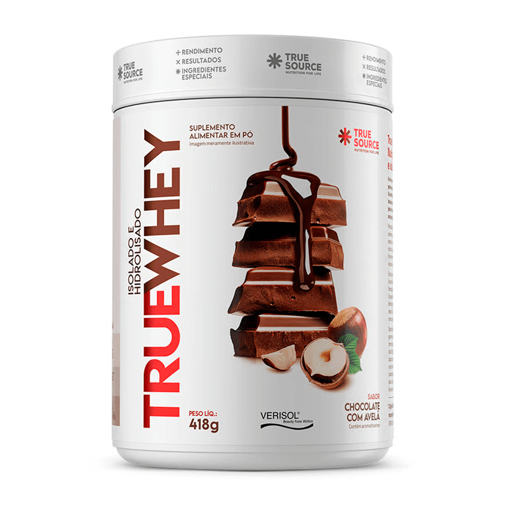 Encontraproduto.com.br - Whey Chocolate com Avelã True Source 418g