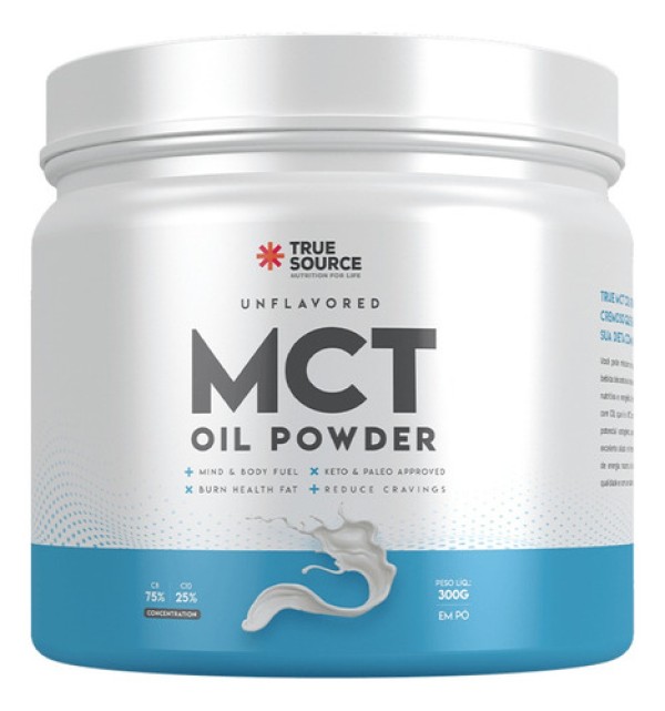True MCT Oil Powder – Sem Sabor – 300g – True Source