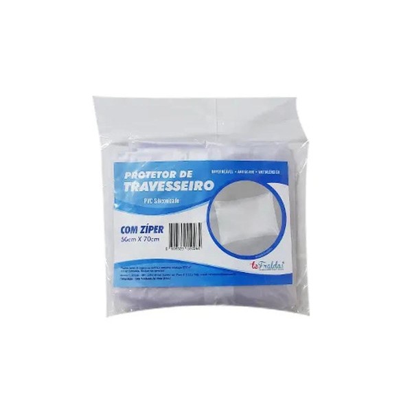 Encontraproduto.com.br - Protetor Travesseiro PVC Siliconizado Ziper 50X70cm - unidade