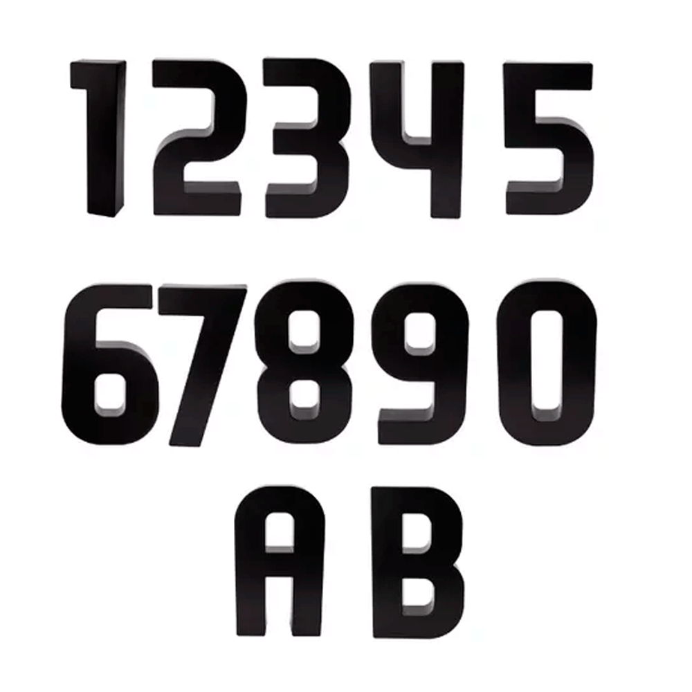 Encontraproduto.com.br - Numero Residencial Preto 5 - Roper Plast