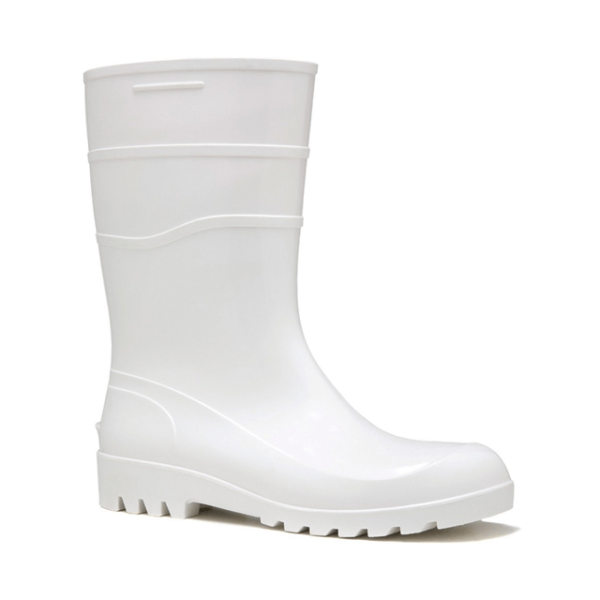 Bota PVC Cano Médio Branca N41 - Genova