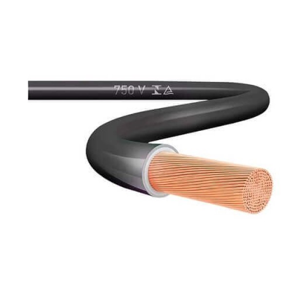 Cabo Elétrico Top Cables 1,5mm Preto Peça Com 50 Metros (MP)
