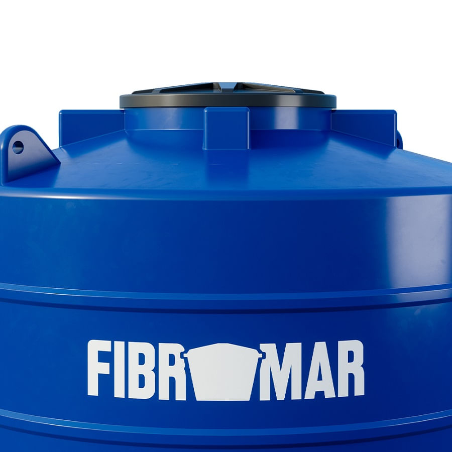 Tanque 2.500 litros Azul Polietileno Fibromar