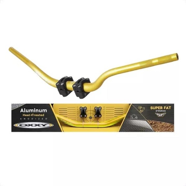 Encontraproduto.com.br - Guidão De Moto Em Alumínio Oxxy Naked Dourado (MP)