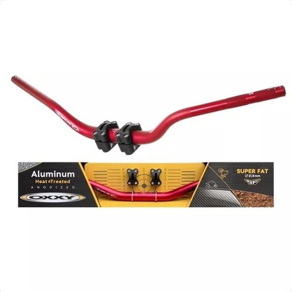 Encontraproduto.com.br - Guidão De Moto Em Alumínio Oxxy Naked Vermelho (MP)
