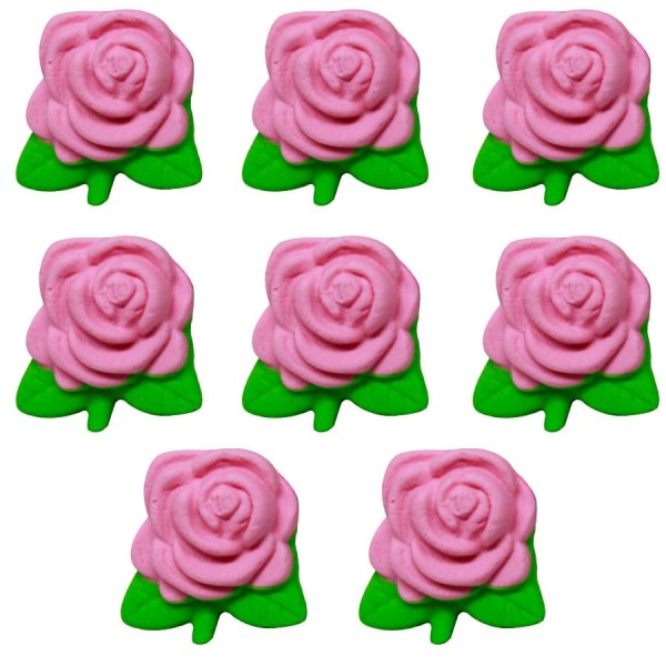 Encontraproduto.com.br - Confeitos de Açúcar Rosa P 8 Unidades ABELHA CONFEITARIA