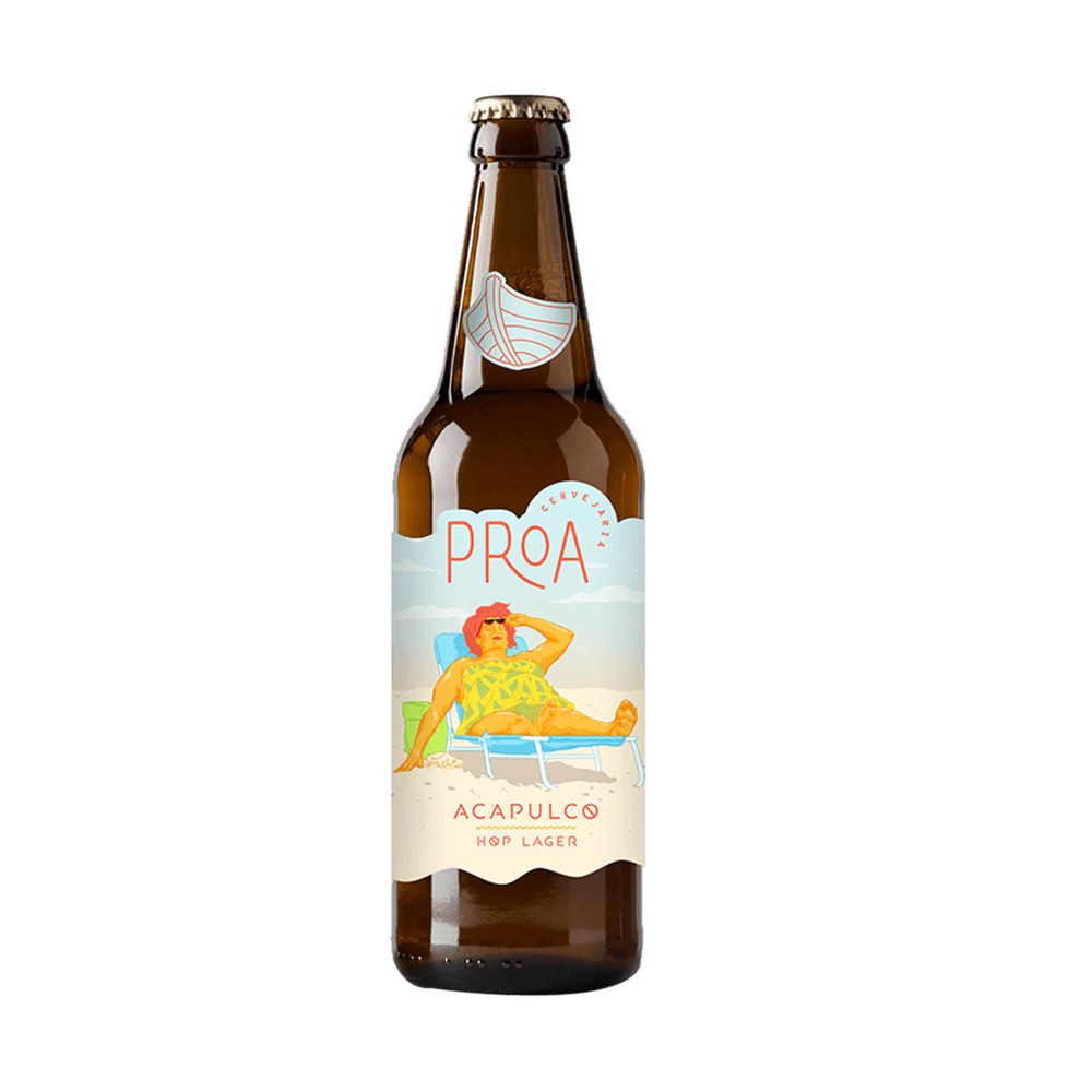Encontraproduto.com.br - Cerveja Proa Cervejaria Acapulco Lager 500ml