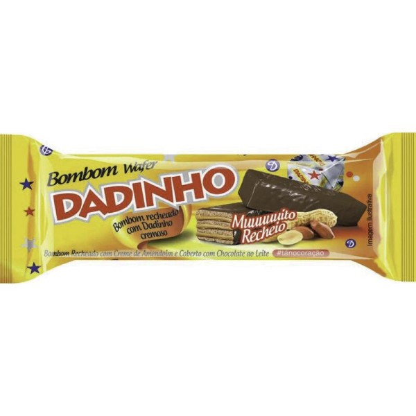 Encontraproduto.com.br - Biscoito Wafer Dadinho Chocolate Pacote com 126g