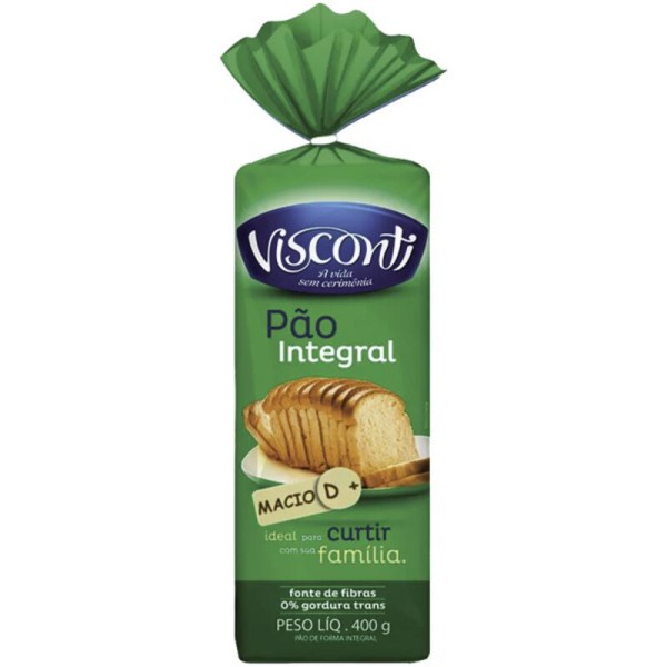 Encontraproduto.com.br - Pão de Forma Visconti Integral Pacote com 400g