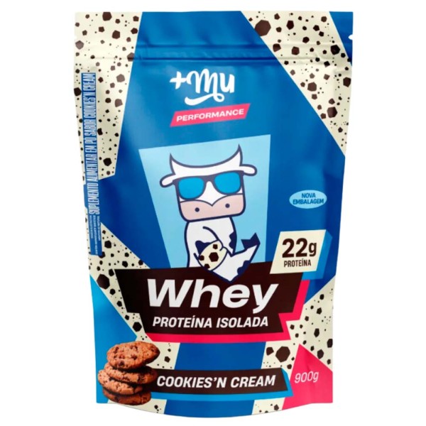 Refil Whey Isolado +Mu Performance Cookies & Cream